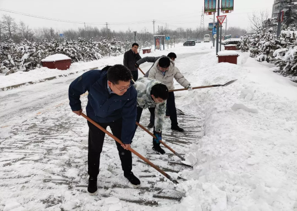 市產(chǎn)投集團(tuán)組織全體員工掃雪除冰(圖2)